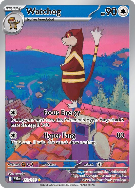 Watchog - #153/086 - Pokémon Scarlet & Violet - White Flare