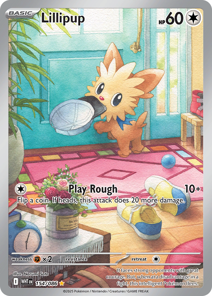 Lillipup - #154/086 - Pokémon Scarlet & Violet - White Flare