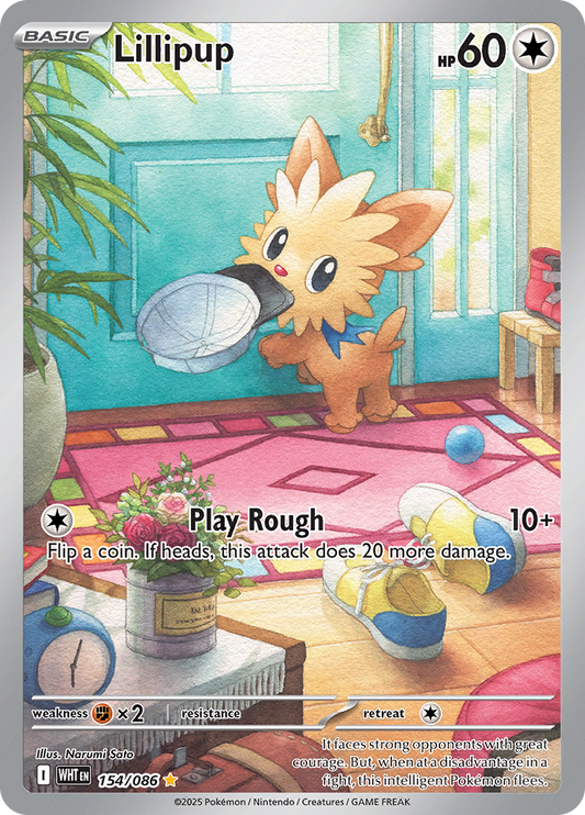 Lillipup - #154/086 - Pokémon Scarlet & Violet - White Flare