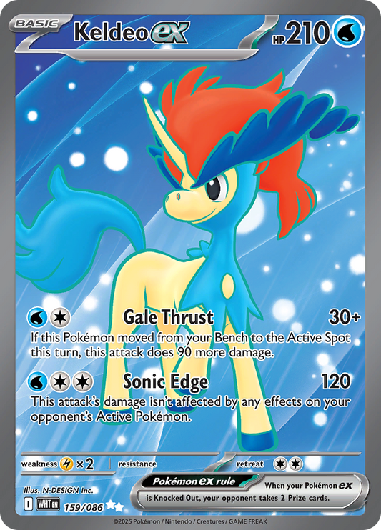 Keldeo ex - #159/086 - Pokémon Scarlet & Violet - White Flare