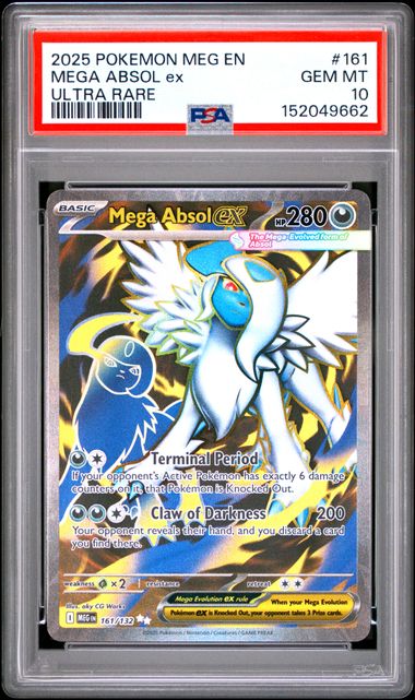 Mega Absol Ex - #163 PSA 10 - Pokémon Mega Evolution: Base