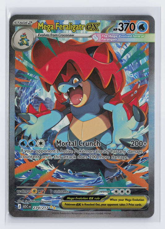 Mega Feraligatr ex - #274/217 - Pokémon Mega Evolution - Ascended Heroes