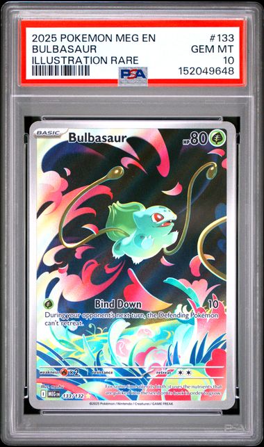 Bulbasaur - #133 PSA 10 - Pokémon Mega Evolution: Base