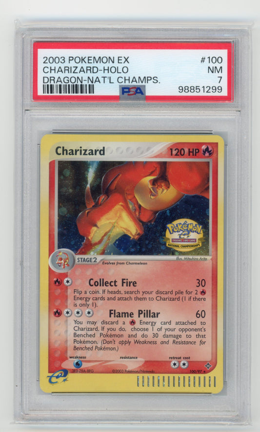 Charizard Holo - #100 PSA 7 - Pokémon EX Dragon National Championship