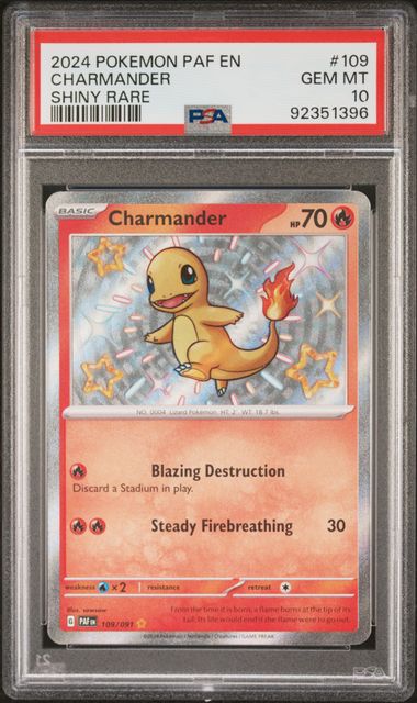Charmander - #109 PSA 10 - Pokémon Scarlet & Violet: Paldean Fates