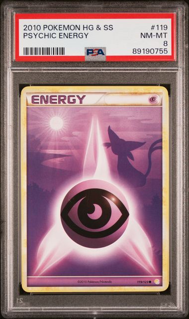 Psychic Energy - #119 PSA 8 - Pokémon HeartGold & SoulSilver: Base