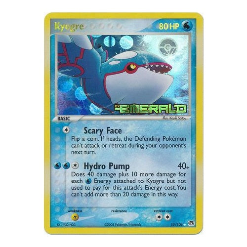 Kyogre Reverse Holo - #15/106 - Pokémon EX Series - EX Emerald