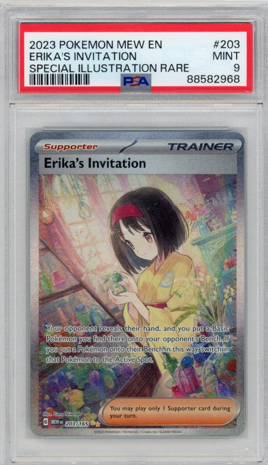 Erika's Invitation - #203/165 PSA 9 - Pokémon Scarlet & Violet: 151