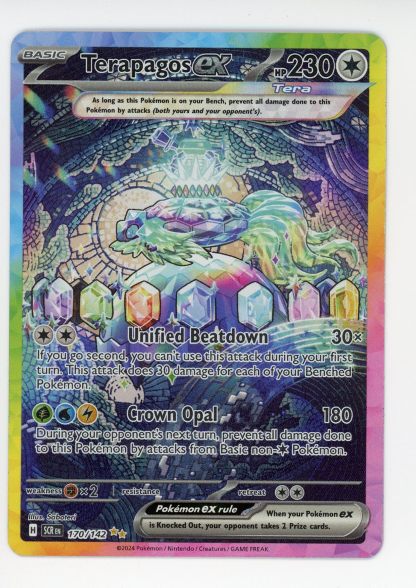 Terapagos ex - #170/142 - Pokémon Scarlet & Violet - Stellar Crown