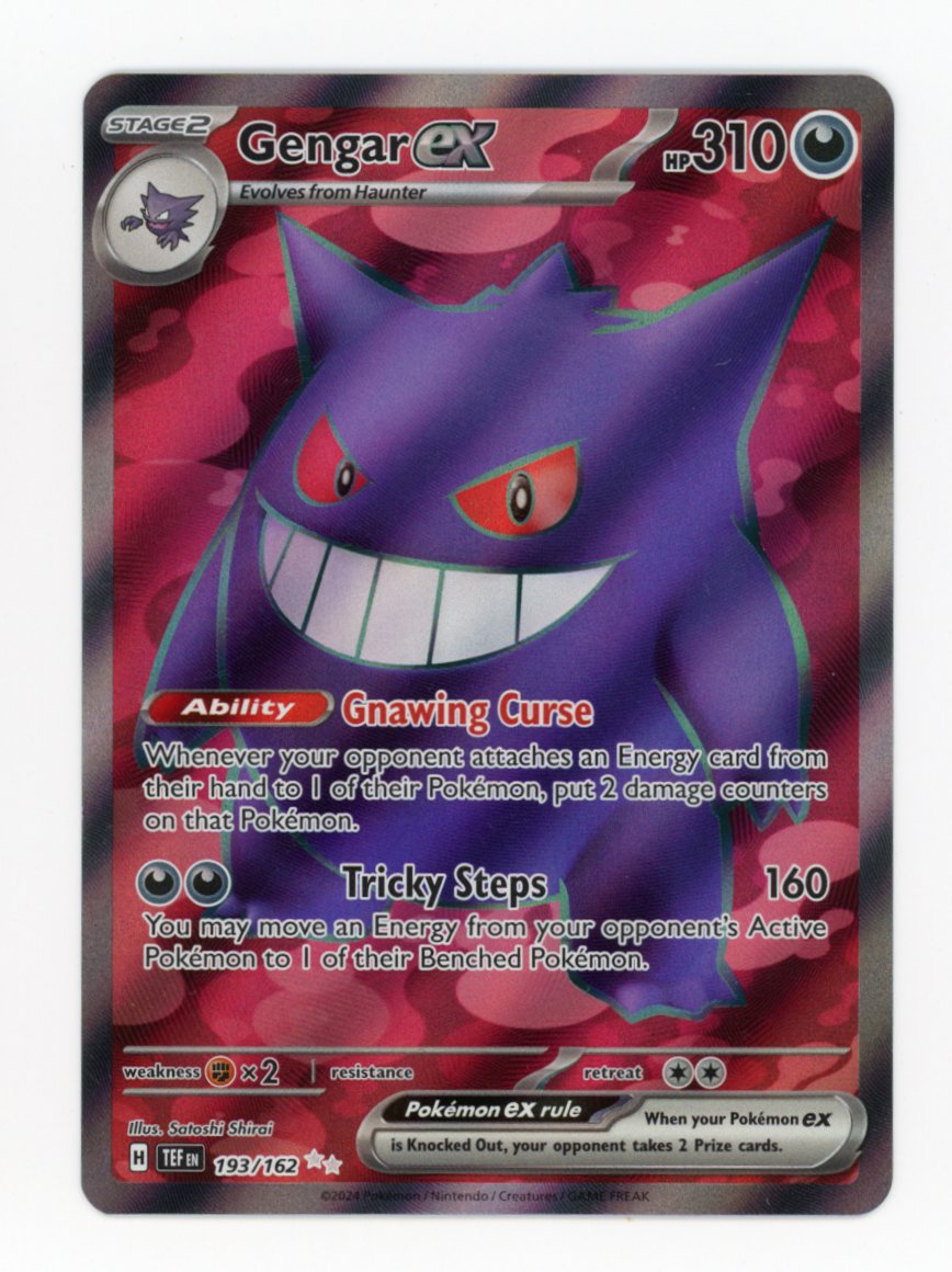 Gengar ex - #193/162 - Pokémon Scarlet & Violet - Temporal Forces
