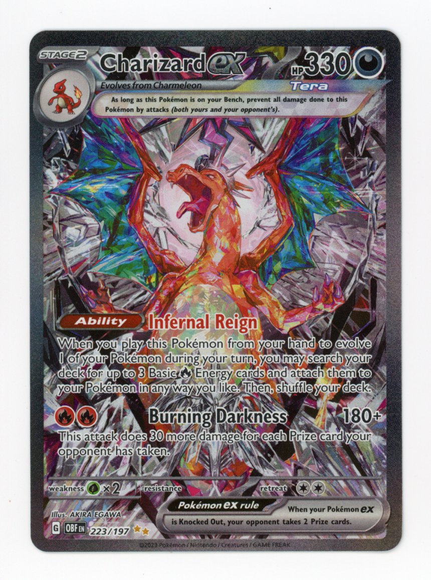 Charizard ex - #223/197 - Pokémon Scarlet & Violet - Obsidian Flames