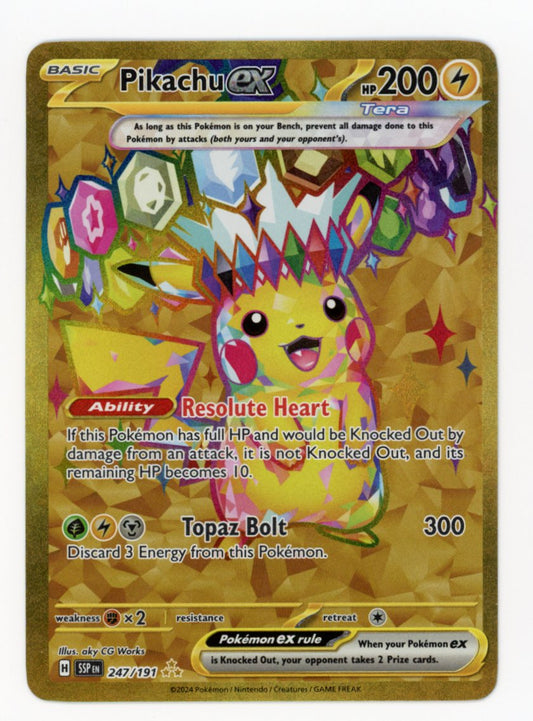 Pikachu ex - #247/191 - Pokémon Scarlet & Violet - Surging Sparks