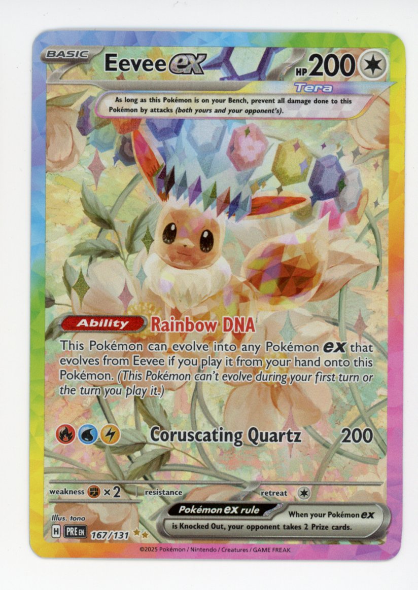 Eevee ex - #167/131 - Pokémon Scarlet & Violet - Prismatic Evolution
