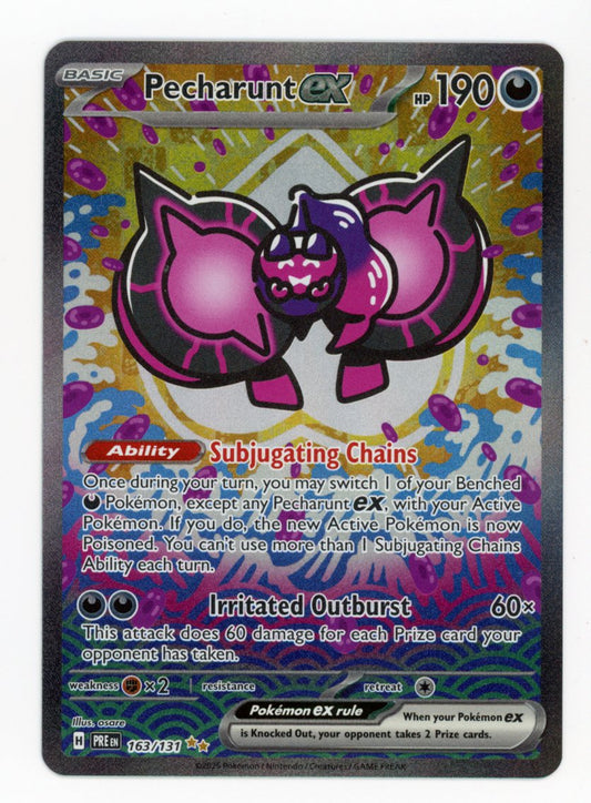 Pecharunt ex - #163/131 - Pokémon Scarlet & Violet - Prismatic Evolution