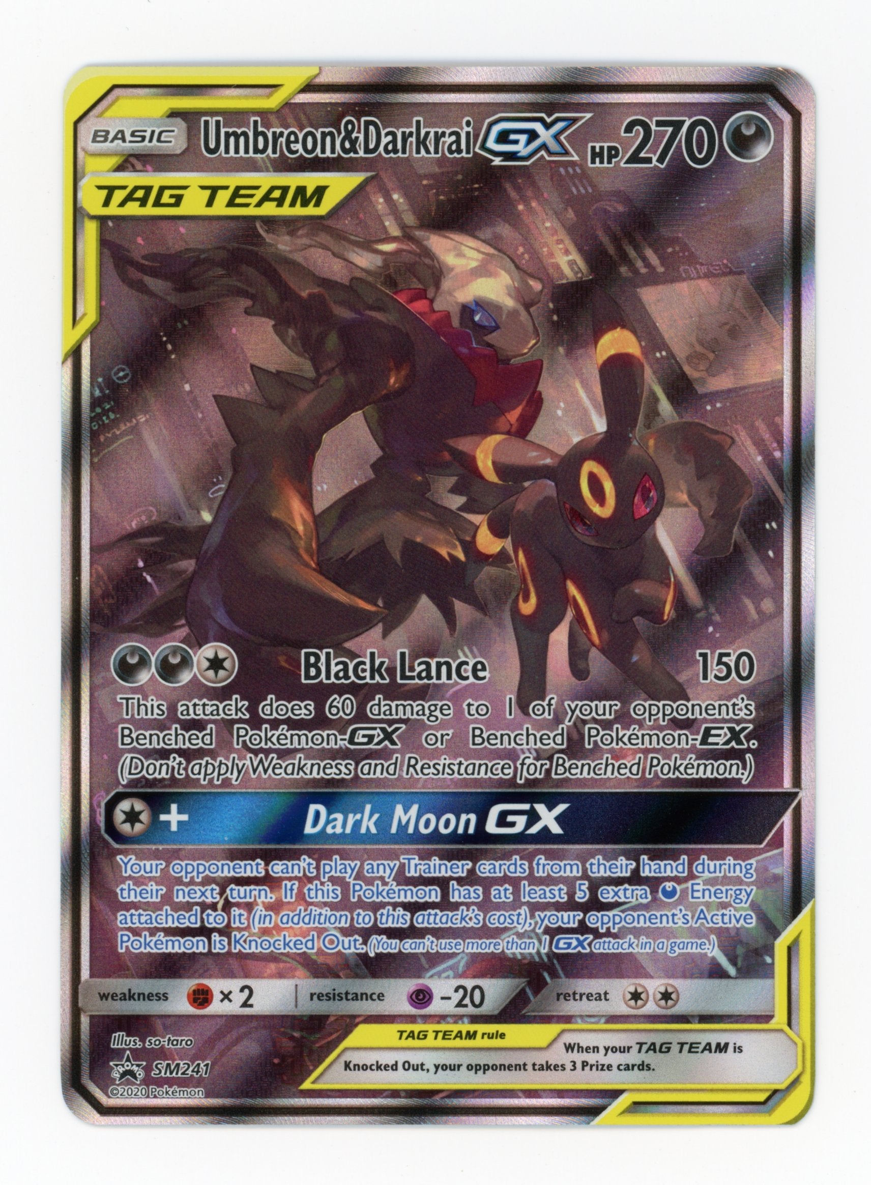 Umbreon & Darkrai GX - #SM241 - Pokémon Sun & Moon - Promo