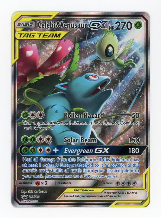Celebi & Venusaur GX - #SM167 - Pokémon Sun & Moon - Promo