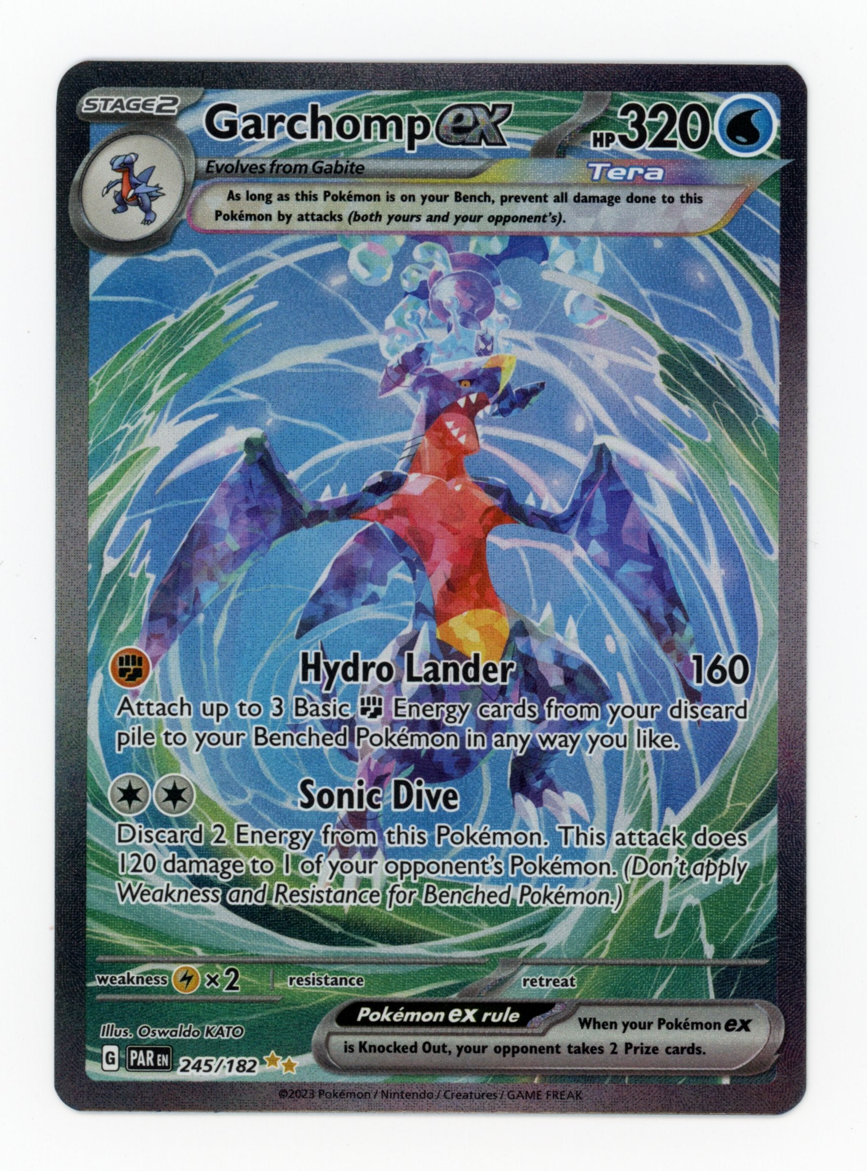 Garchop ex - #245/182 - Pokémon Scarlet & Violet - Paradox Rift