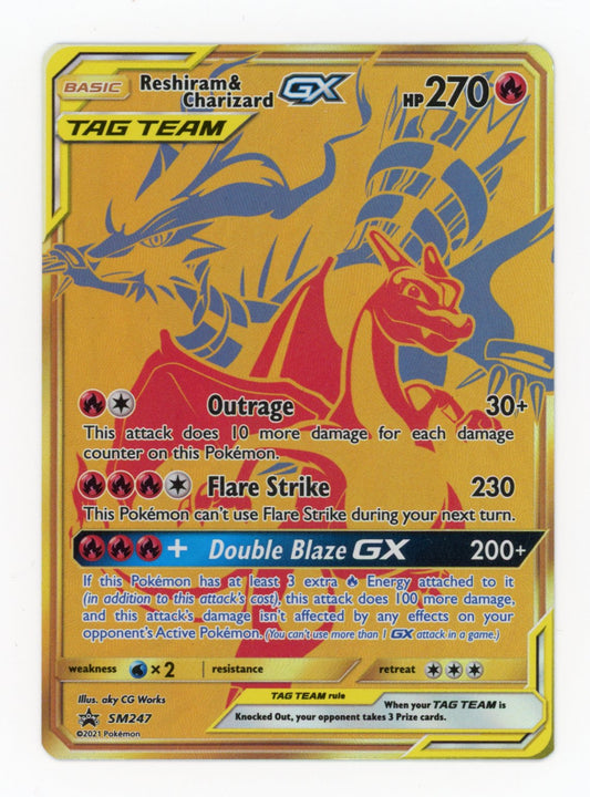 Reshiram & Charizard GX - #SM247 - Pokémon Sun & Moon - Promo