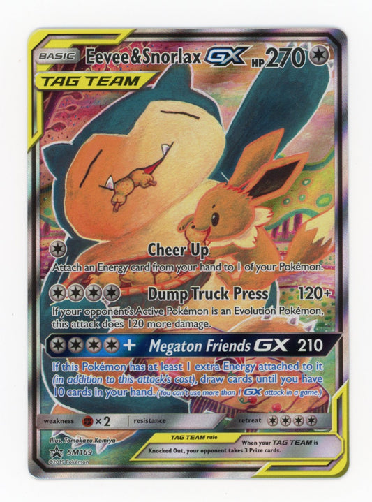 Eevee & Snorlax GX - #SM169 - Pokémon Sun & Moon - Promo