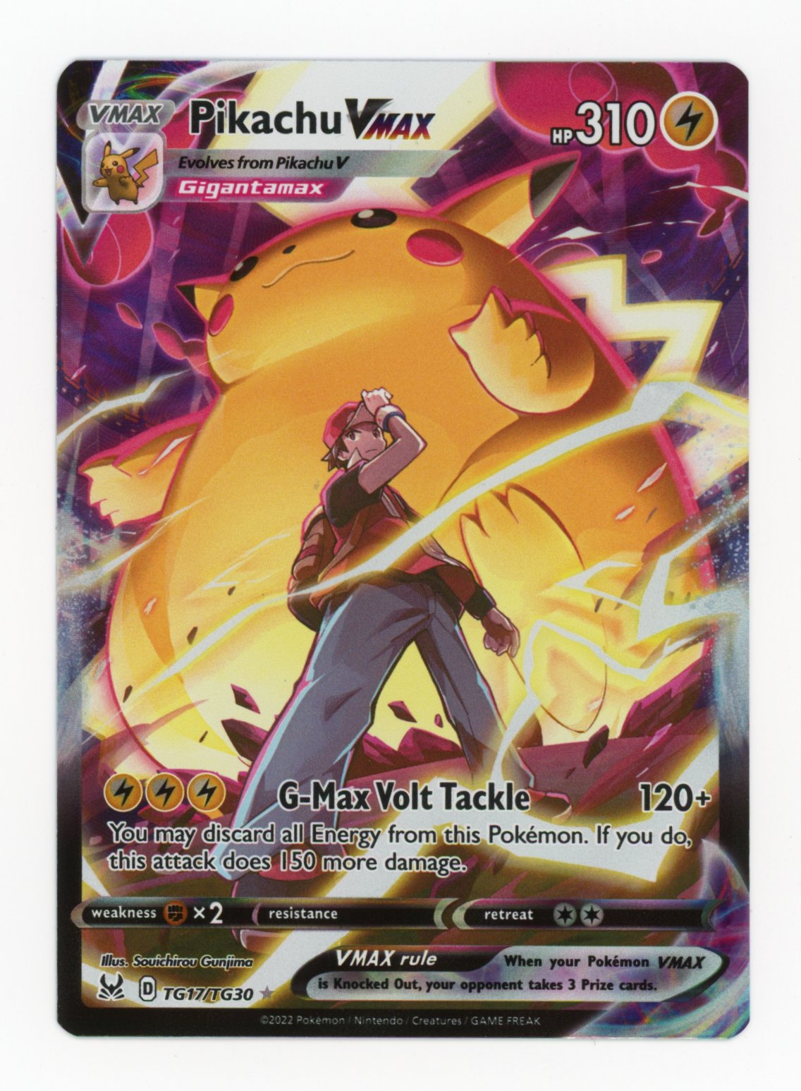 Pikachu VMAX - #TG17/TG30 - Pokémon Sword & Shield - Lost Origin