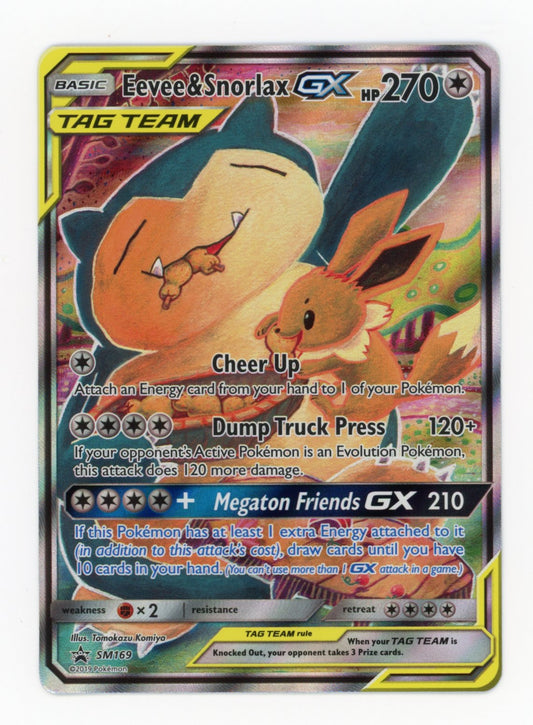 Eevee & Snorlax GX - #SM169 - Pokémon Sun & Moon - Promo