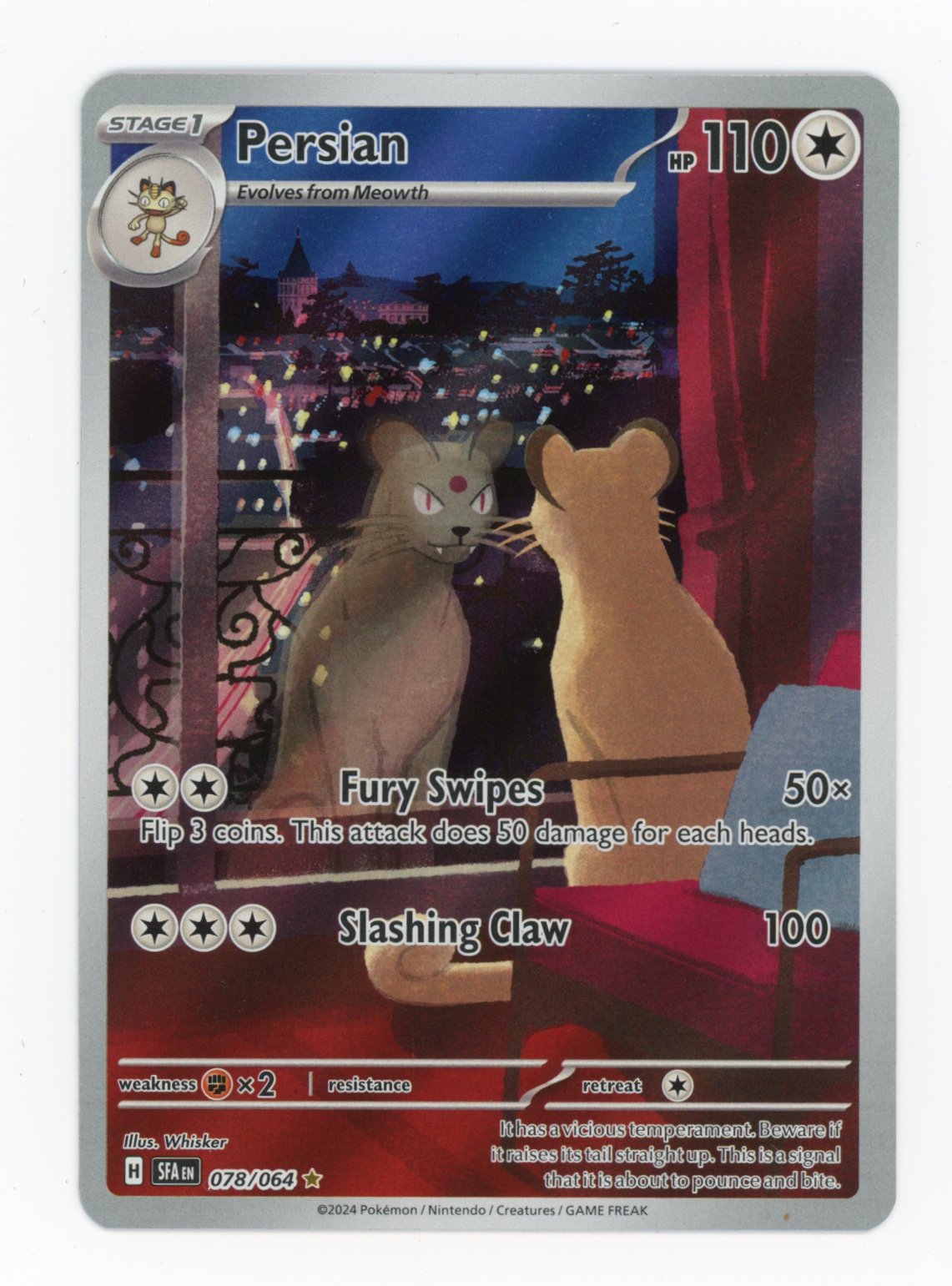 Persian - #78/64 - Pokémon Scarlet & Violet - Shrouded Fable