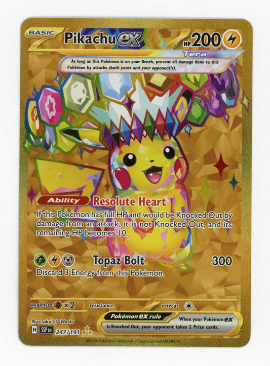 Pikachu ex - #247/191 - Pokémon Scarlet & Violet - Surging Sparks