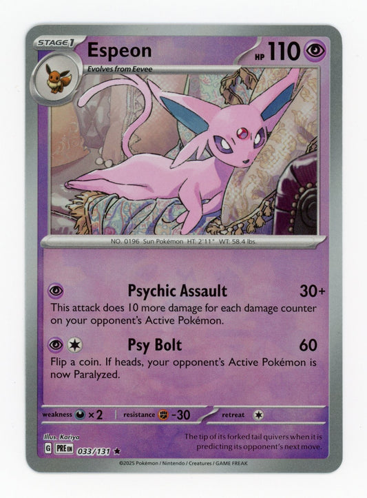 Espeon Masterball - #33/131 - Pokémon Scarlet & Violet - Prismatic Evolution