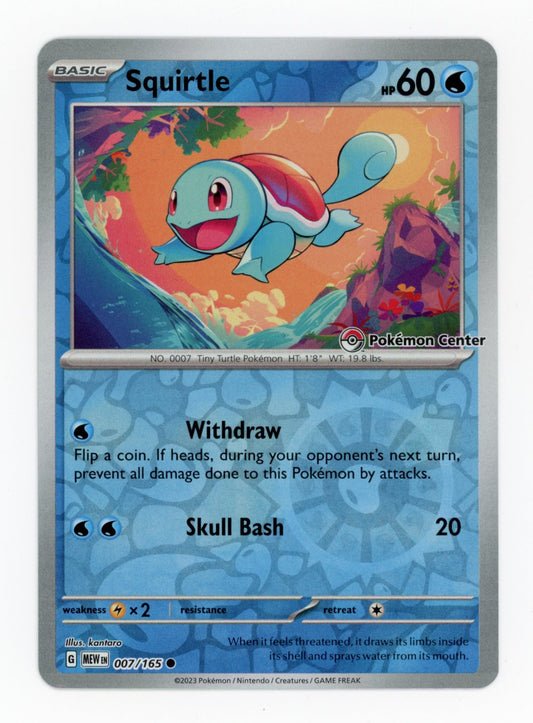 Squirtle - #7/165 - Pokémon Scarlet & Violet - Pokémon Center Promo