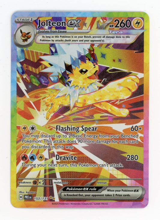 Jolteon ex - #153/131 - Pokémon Scarlet & Violet - Prismatic Evolution