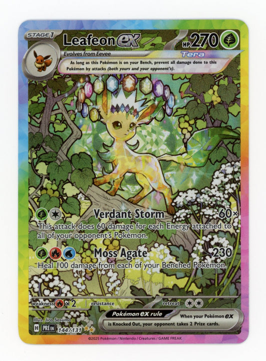 Leafeon ex - #144/131 - Pokémon Scarlet & Violet - Prismatic Evolution