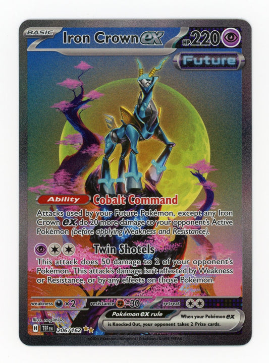 Iron Crown ex - #206/162 - Pokémon Scarlet & Violet - Temporal Forces
