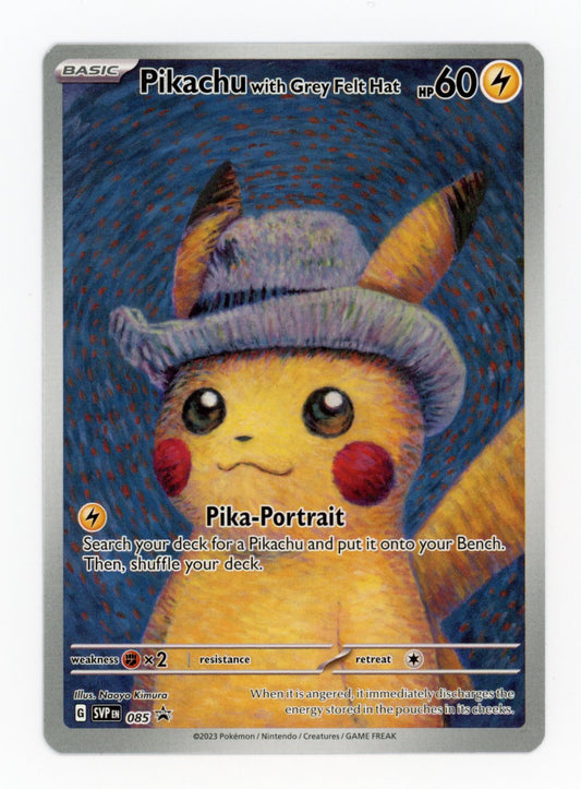 Pikachu with Grey Felt Hat - #SVP85 - Pokémon Scarlet & Violet - Promo