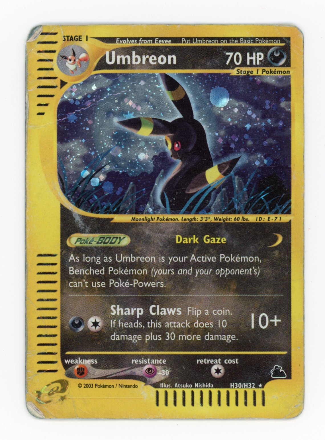 Umbreon - #H30/H32 - Pokémon eSeries - Skyridge