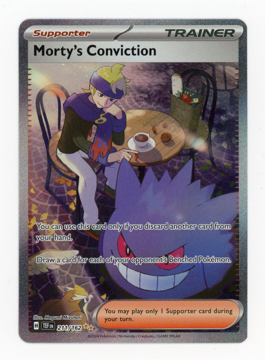 Morty's Conviction - #211/162 - Pokémon Scarlet & Violet - Temporal Forces