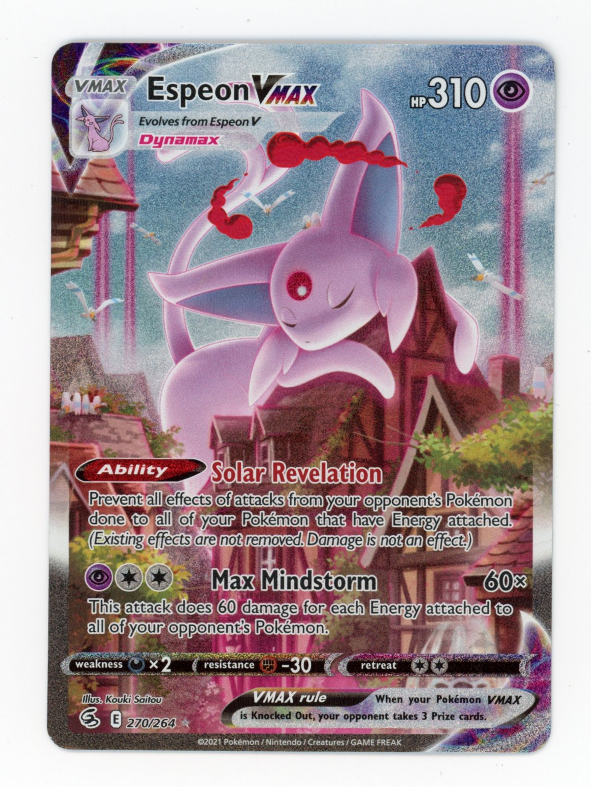 Espeon VMAX - #270/264 - Pokémon Sword & Shield - Fusion Strike