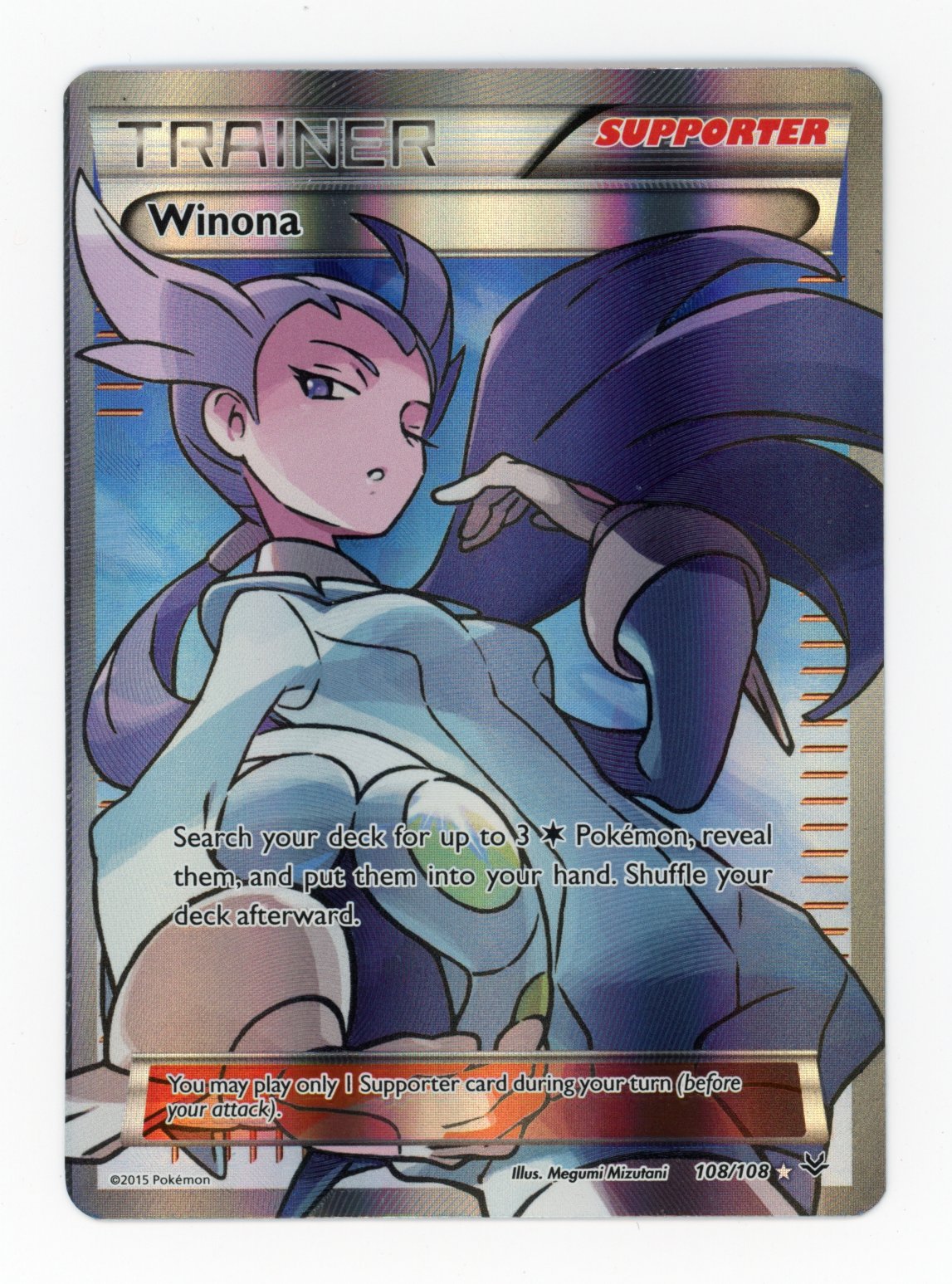 Winona - #108/108 - Pokémon X & Y - Roaring Skies