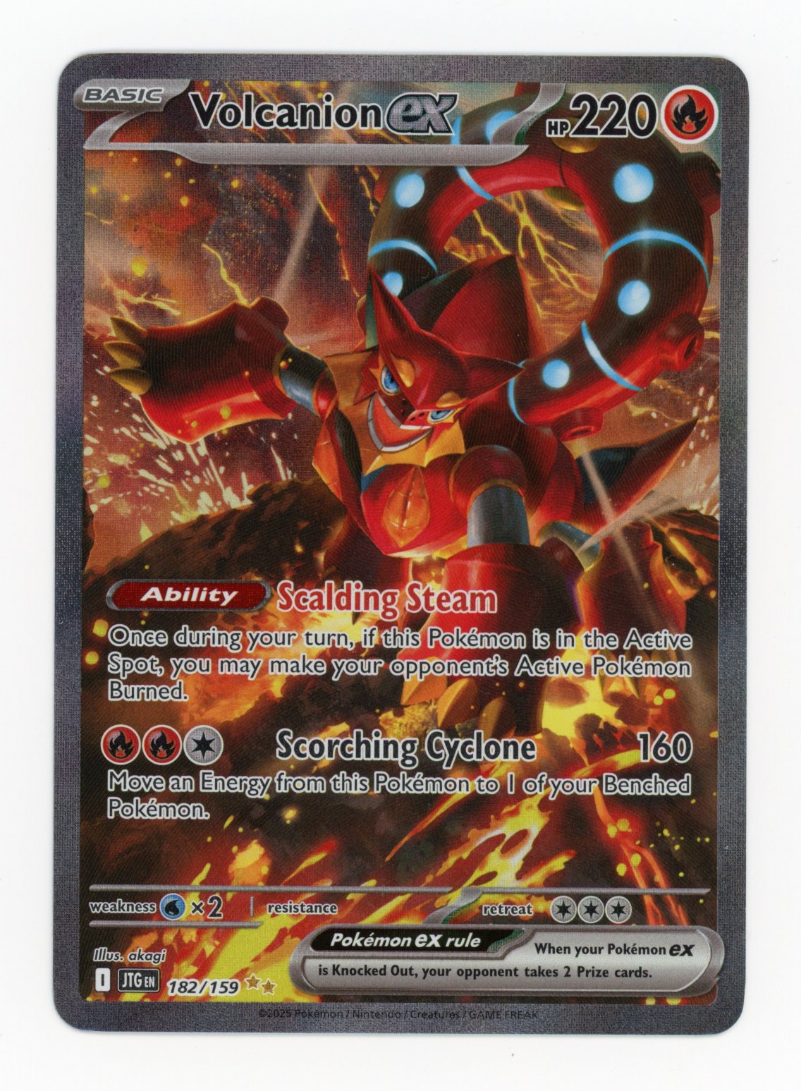 Volcanion ex - #182/159 - Pokémon Scarlet & Violet - Journey Together