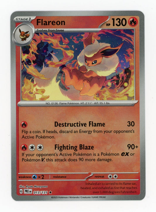 Flareon Masterball - #13/131 - Pokémon Scarlet & Violet - Prismatic Evolution