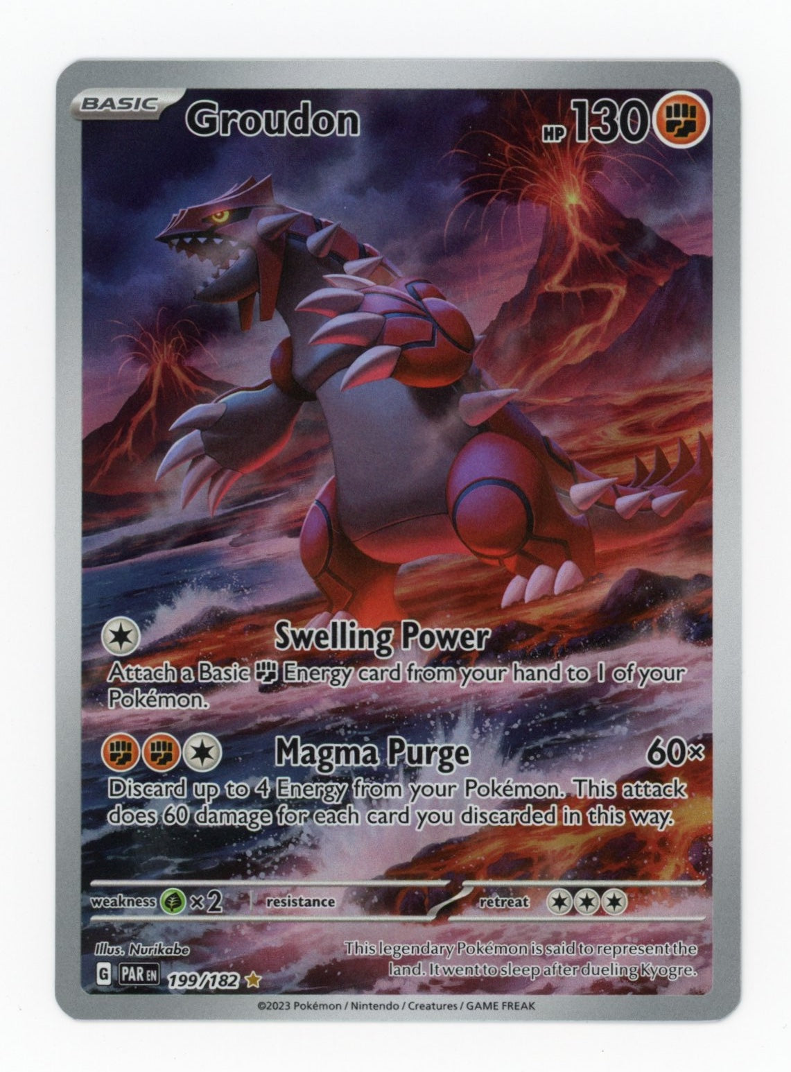 Groudon - #199/182 - Pokémon Scarlet & Violet - Paradox Rift