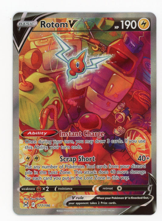 Rotom V - #177/196 - Pokémon Sword & Shield - Lost Origin