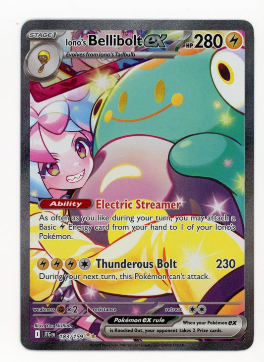 Iono's Bellibolt ex - #183/159 - Pokémon Scarlet & Violet - Journey Together