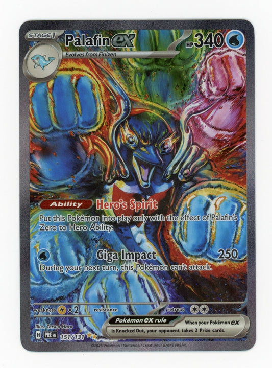 Palafin ex - #151/131 - Pokémon Scarlet & Violet - Prismatic Evolution