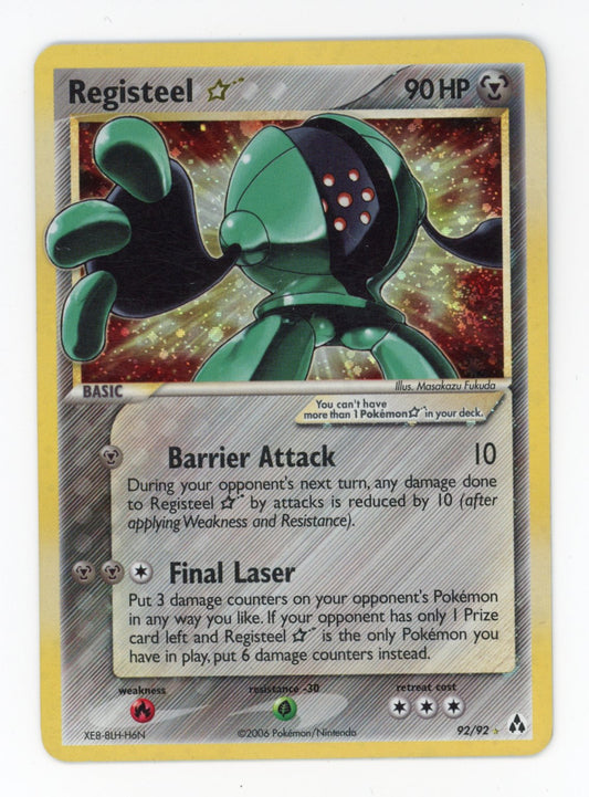 Registeel Gold Star - #92/92 - Pokémon Ex Series - Ex Legend Maker
