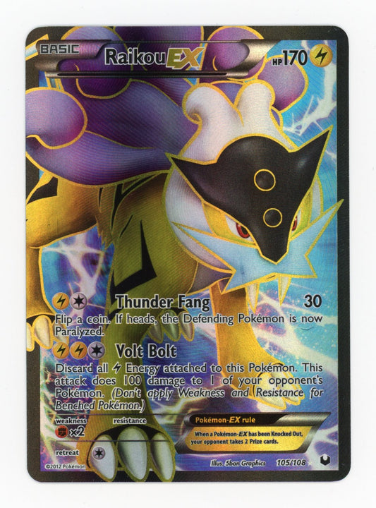 Raikou ex - #105/108 - Pokémon Black & White - Dark Explorers