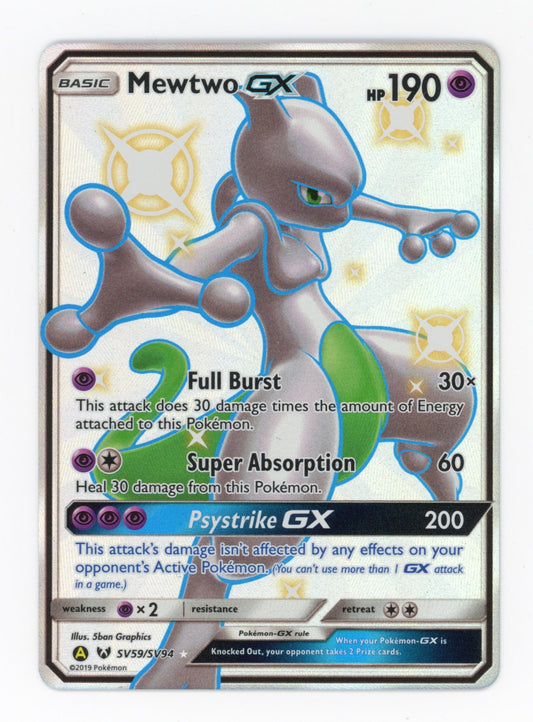 Mewtwo GX - #SV59/SV94 - Pokémon Sun & Moon - Hidden Fates
