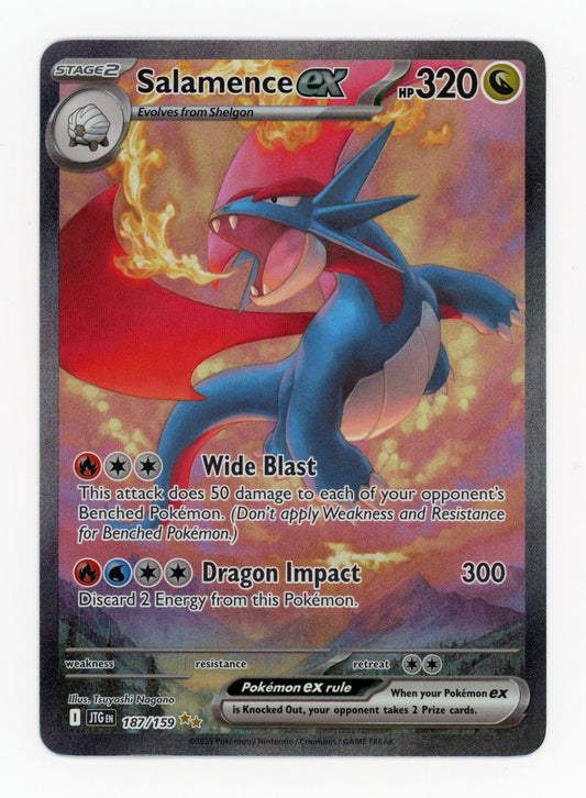 Salamence ex - #187/159 - Pokémon Scarlet & Violet - Journey Together