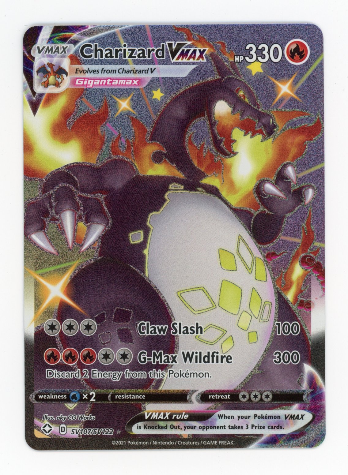 Charizard VMAX - #SV107/SV122 - Pokémon Sword & Shield - Shining Fates