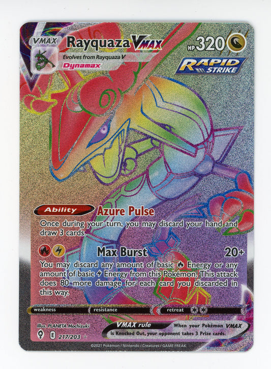 Rayquaza VMAX - #217/203 - Pokémon Sword & Shield - Evolving Skies