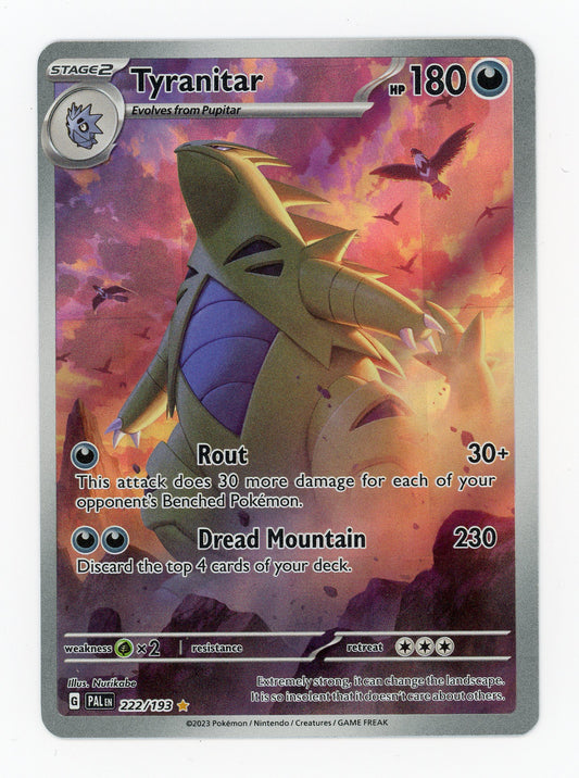 Tyranitar - #222/193 - Pokémon Scarlet & Violet - Paldea Evolved